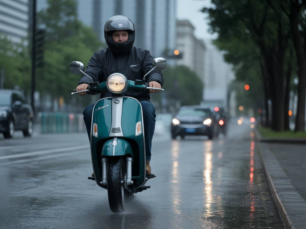 Scooter et pluie : accessoires et conseils pour rouler au sec et garder une bonne visibilité par mauvais temps